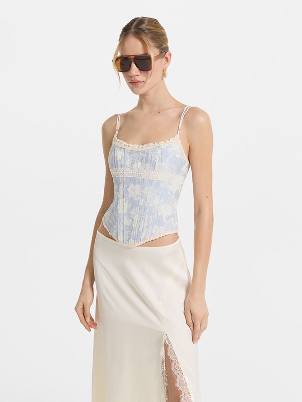 Корсет с кружевом