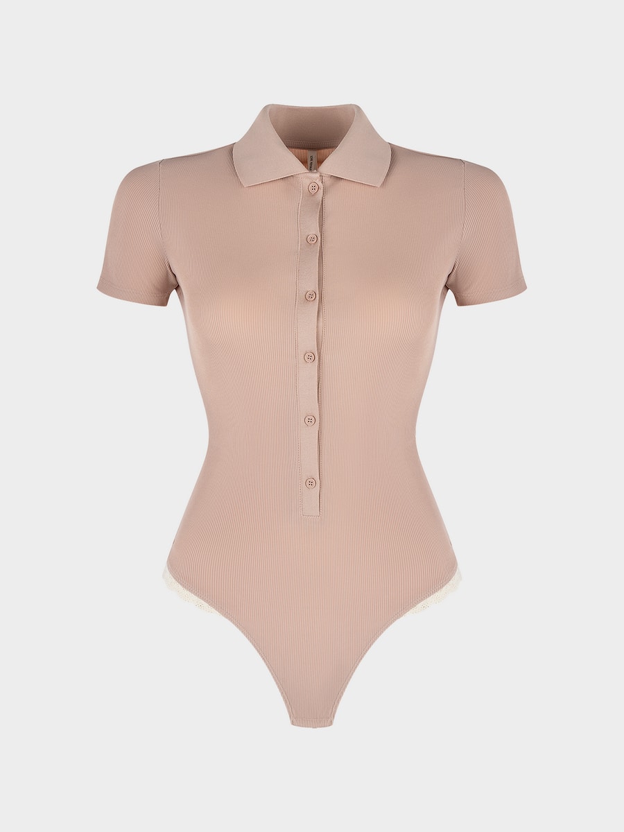 Боди с отложным воротником 6153106326-93