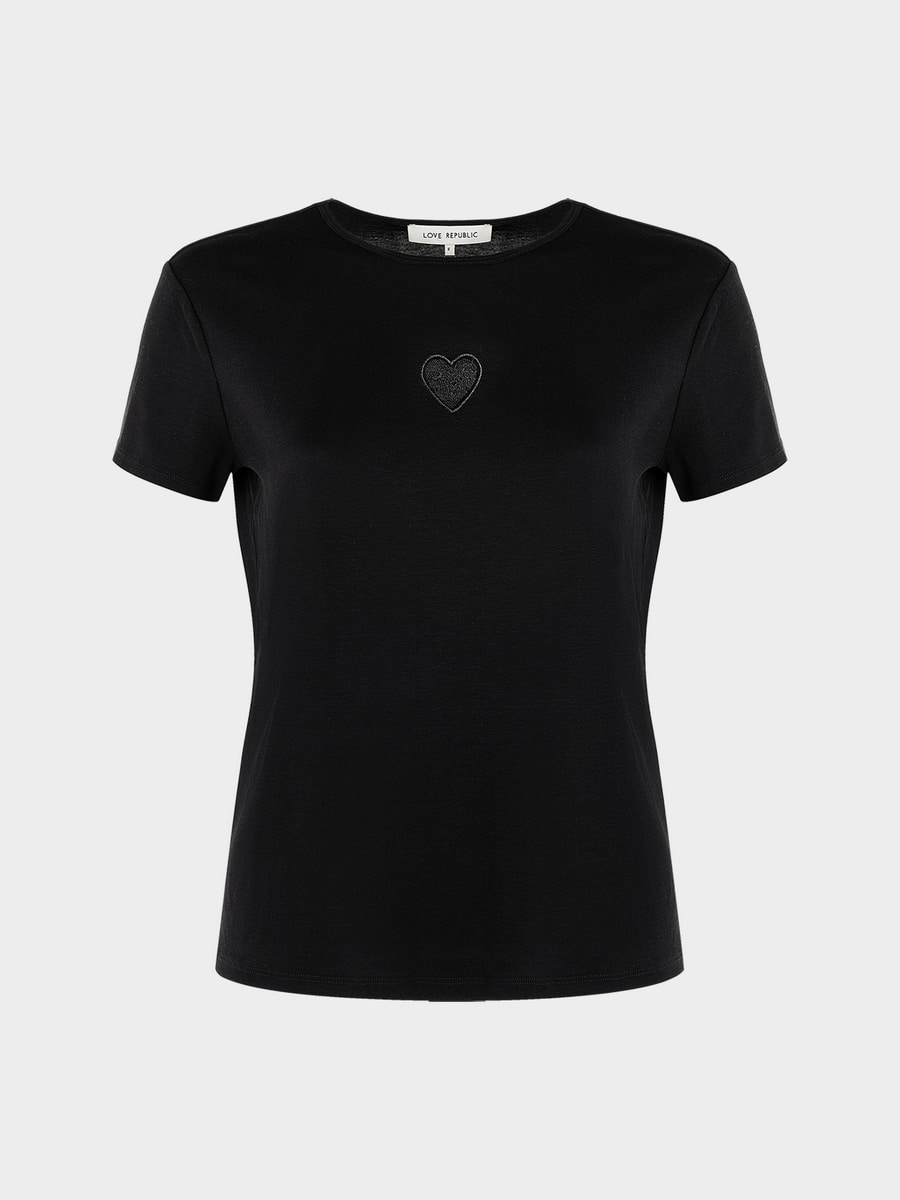 Футболка из лиоцелла и вискозы