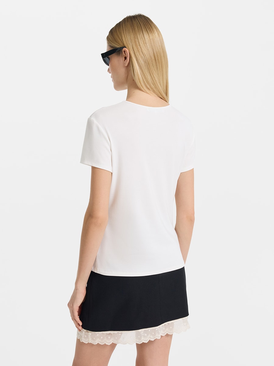 Футболка из лиоцелла и вискозы