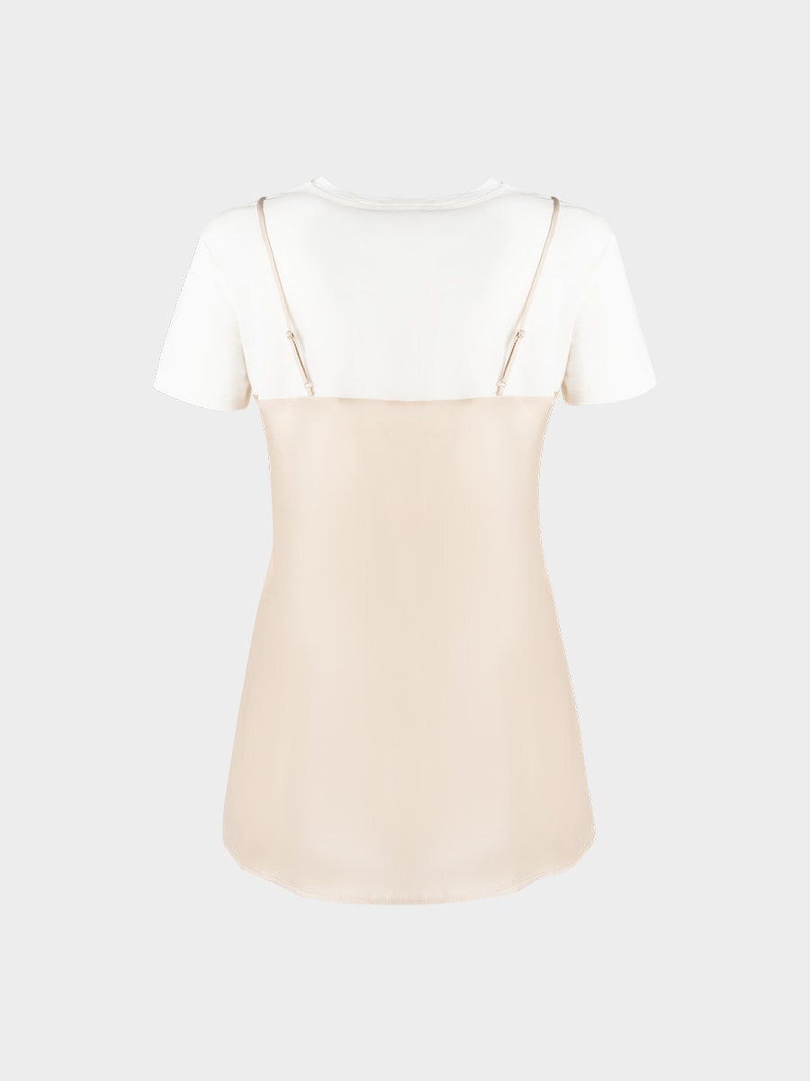 Футболка из хлопка и сатина