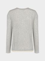 Лонгслив из хлопка с кружевом