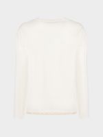 Лонгслив из хлопка с кружевом