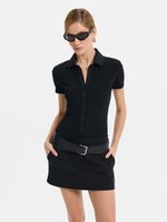 Боди с отложным воротником