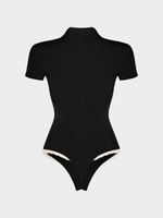 Боди с отложным воротником