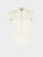 Боди с отложным воротником