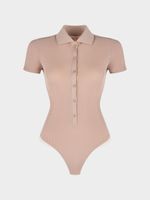 Боди с отложным воротником