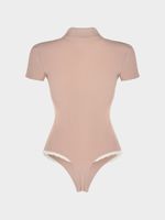 Боди с отложным воротником