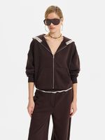 Толстовка из хлопка с кружевом