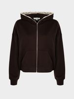 Толстовка из хлопка с кружевом