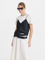 Футболка из хлопка и сатина