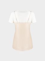 Футболка из хлопка и сатина