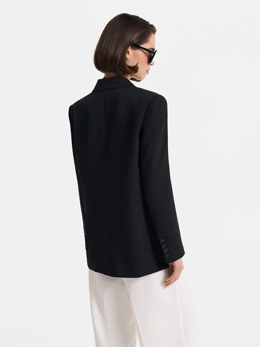 Двубортный жакет с вискозой