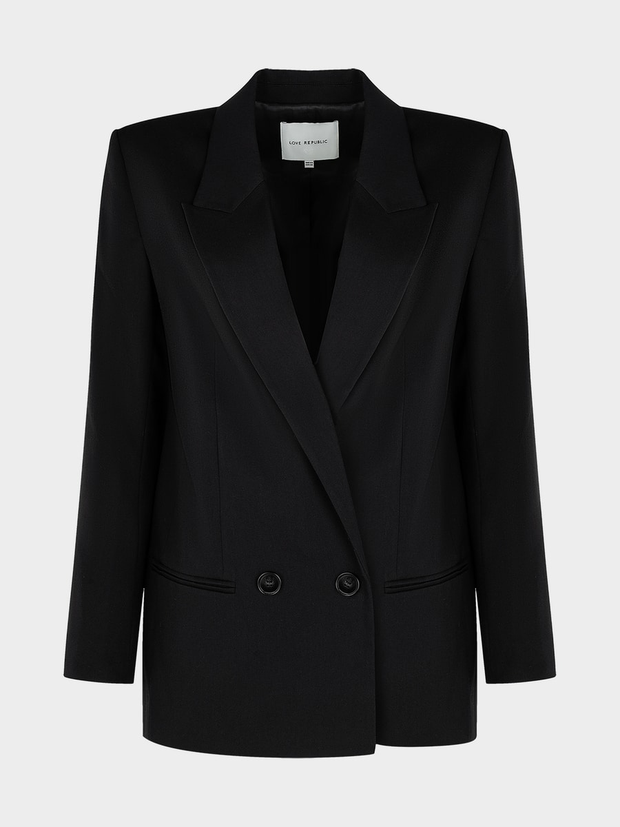 Двубортный жакет с вискозой