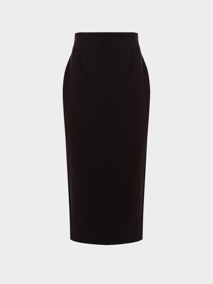 Юбка с шерстью и вискозой