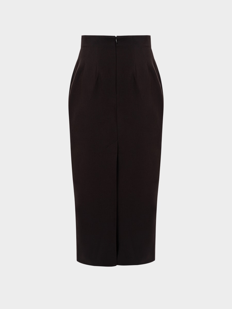 Юбка с шерстью и вискозой