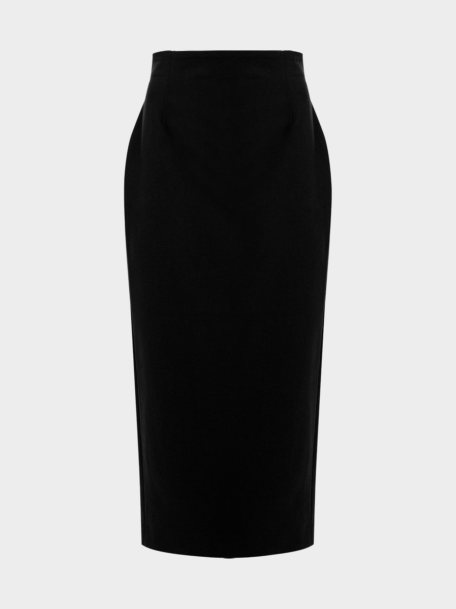 Юбка с шерстью и вискозой