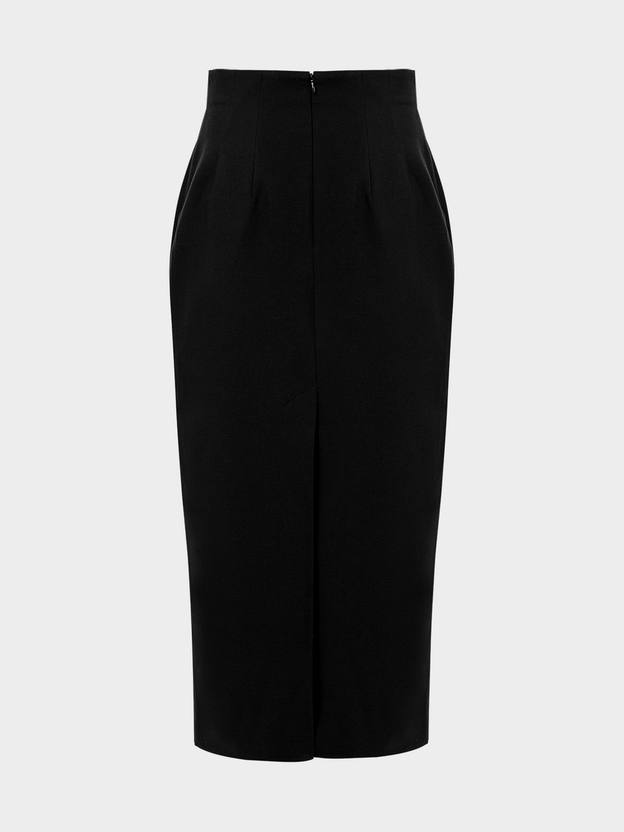 Юбка с шерстью и вискозой