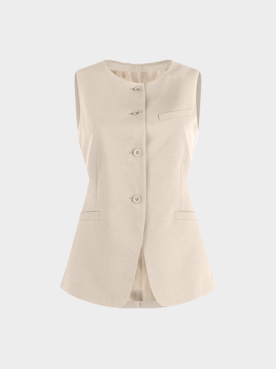 Жилет с шерстью и вискозой