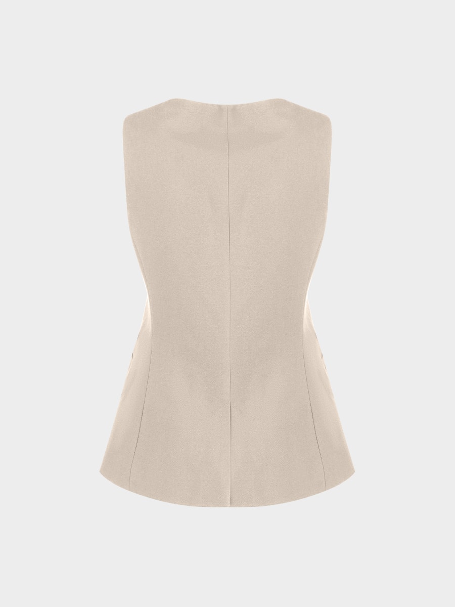 Жилет с шерстью и вискозой