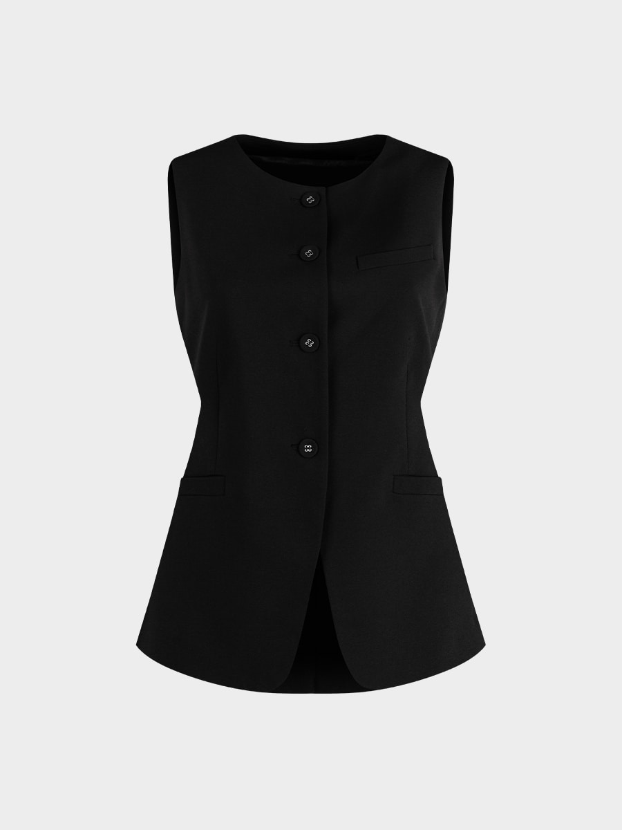 Жилет с шерстью и вискозой