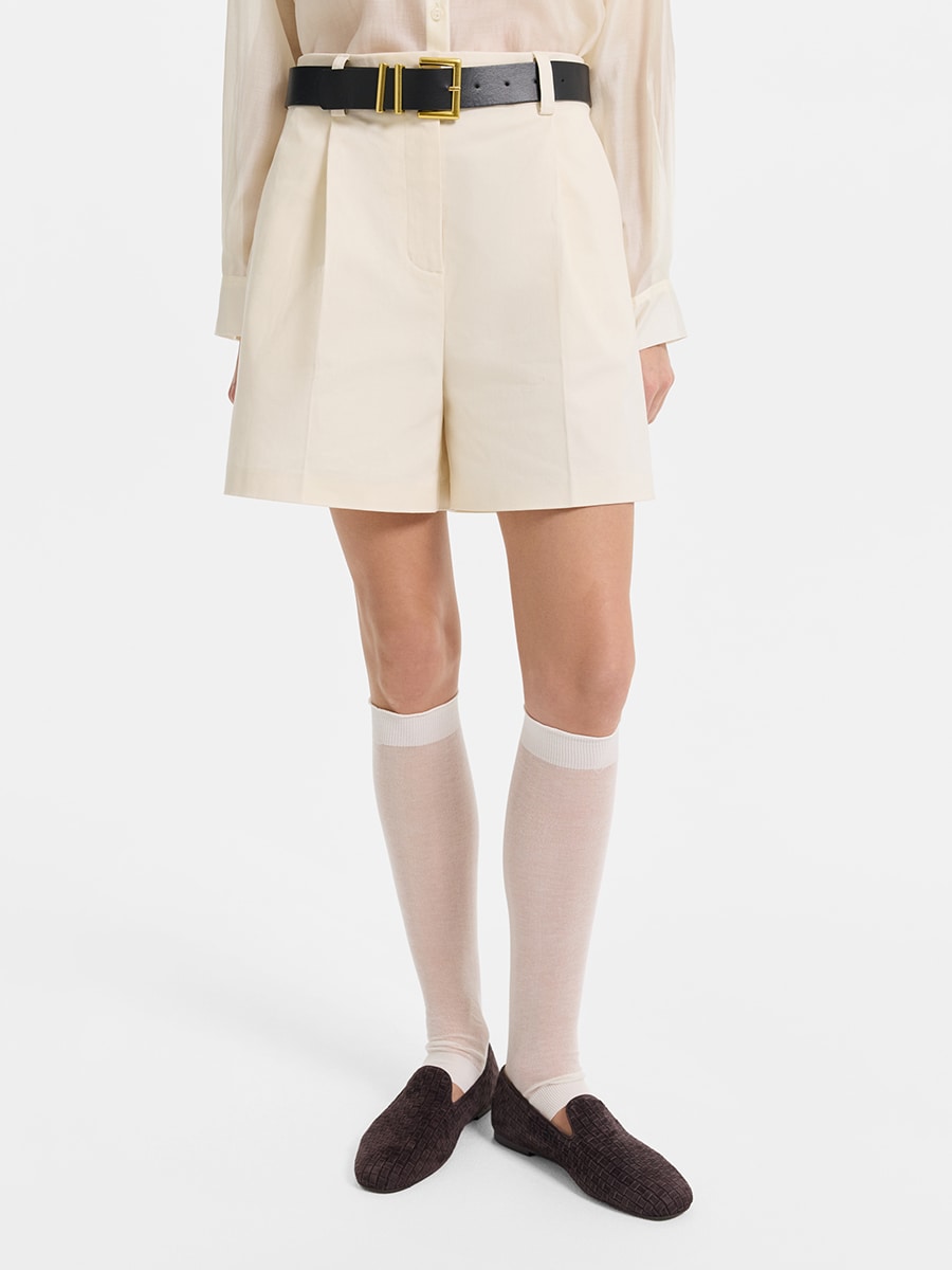 Шорты из хлопка с ремнем 6153209750-60