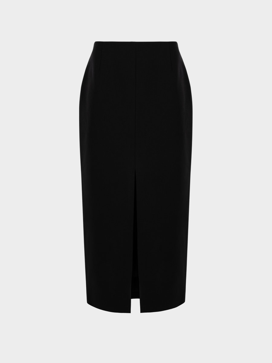 Юбка миди с разрезом