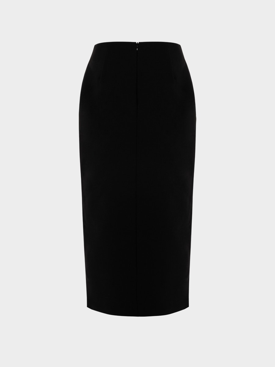 Юбка миди с разрезом