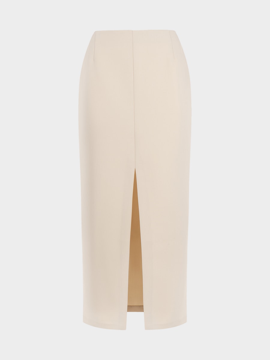 Юбка миди с разрезом