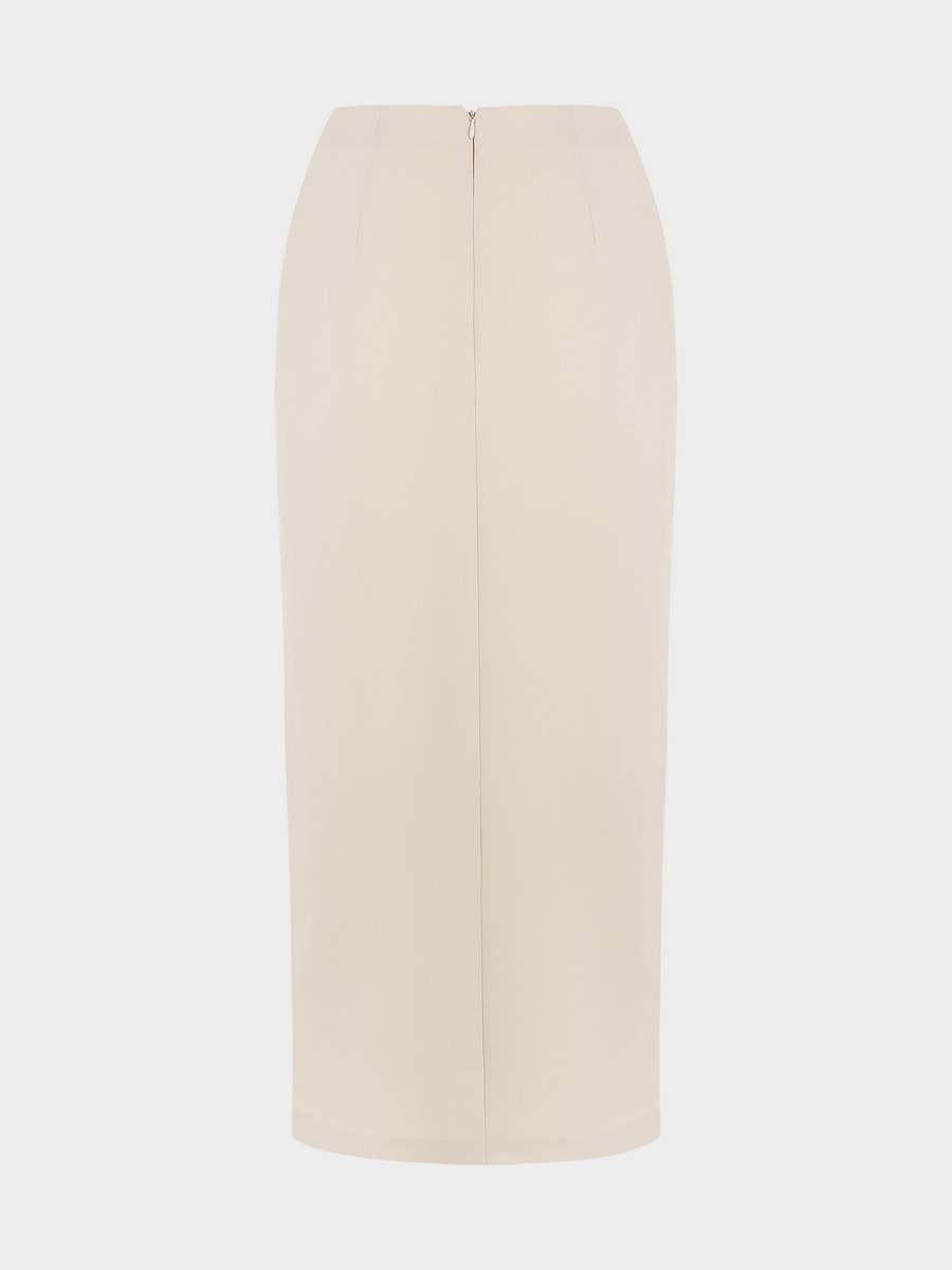 Юбка миди с разрезом