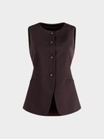 Жилет с шерстью и вискозой