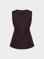 Жилет с шерстью и вискозой