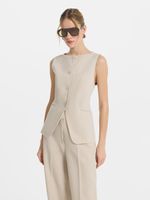 Жилет с шерстью и вискозой