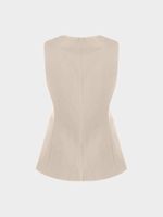 Жилет с шерстью и вискозой