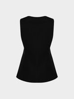 Жилет с шерстью и вискозой