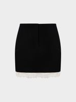 Юбка мини с кружевом