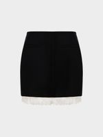 Юбка мини с кружевом