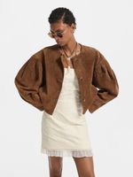 Жакет из натуральной замши