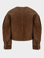 Жакет из натуральной замши