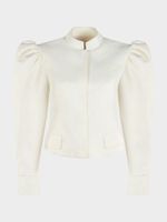 Жакет с цветочной вышивкой