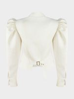 Жакет с цветочной вышивкой