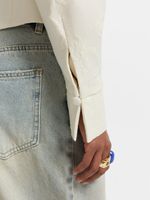 Жакет с цветочной вышивкой