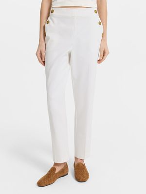 Брюки зауженного кроя из хлопка