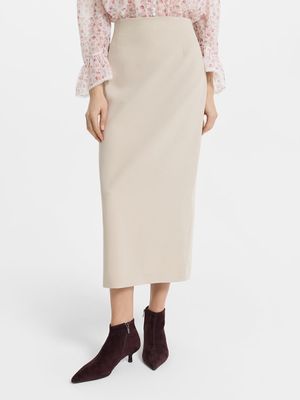 

Юбка-карандаш с шерстью и вискозой