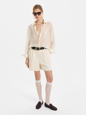 

Шорты из хлопка с ремнем