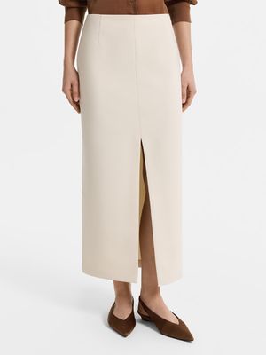 

Юбка миди с разрезом