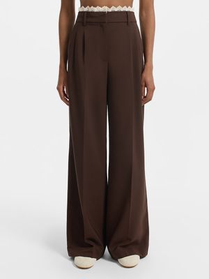 

Брюки с вискозой и кружевом