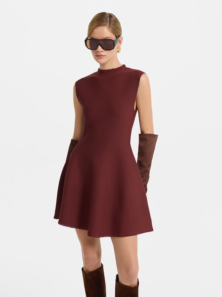 Трикотажное платье мини
