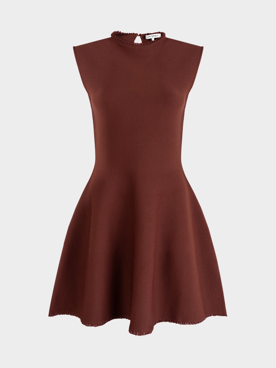 Трикотажное платье мини