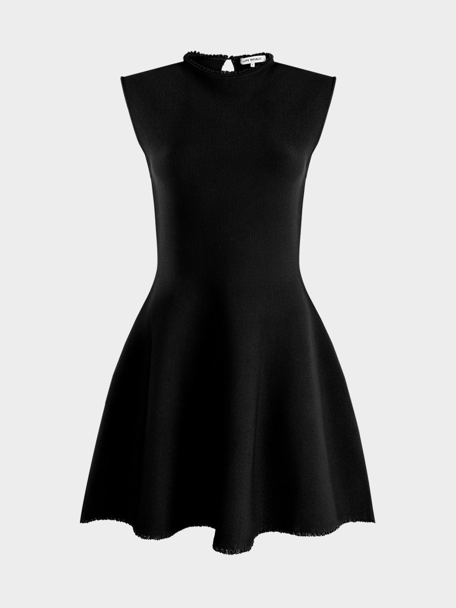 Трикотажное платье мини